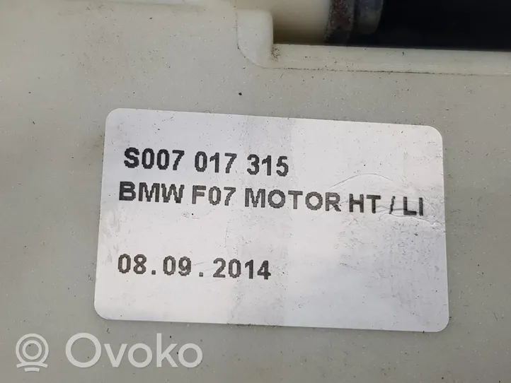 BMW 5 GT F07 Moteur de lève-vitre de porte arrière 67627207007