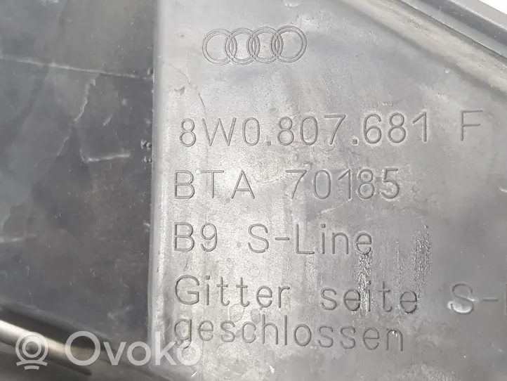Audi A4 S4 B9 Grotelės apatinės (trijų dalių) 8W0807681F