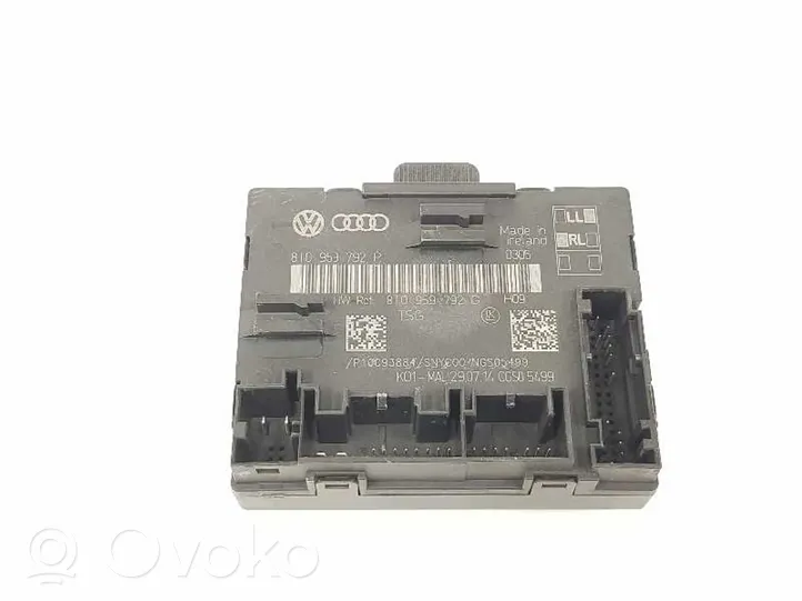 Audi A5 8T 8F Centrālās atslēgas vadības bloks 8T0959792P