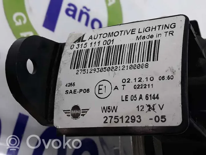 Mini One - Cooper R56 Lampa przednia 2751293