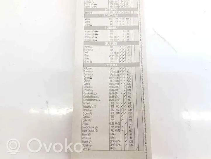 Subaru Impreza II Tuulilasinpyyhkimen sulka PJ126