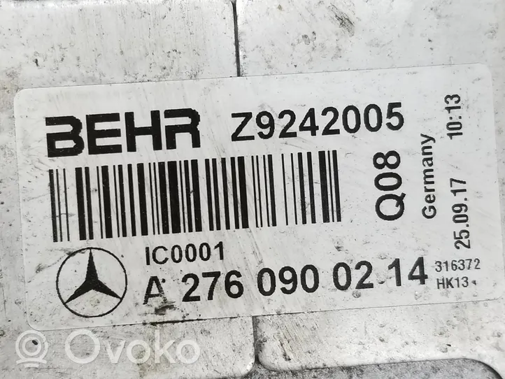 Mercedes-Benz GLC C253 Välijäähdyttimen jäähdytin A2760900214