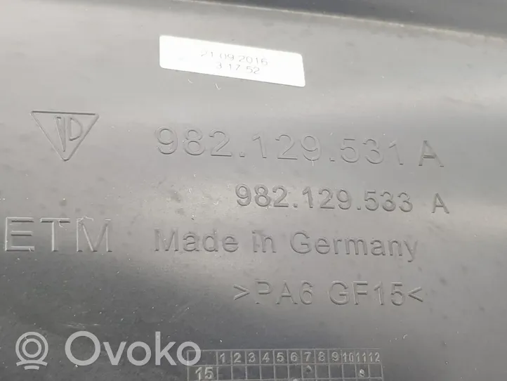 Porsche Cayman 982 Kanał powietrzny kabiny 982129531A