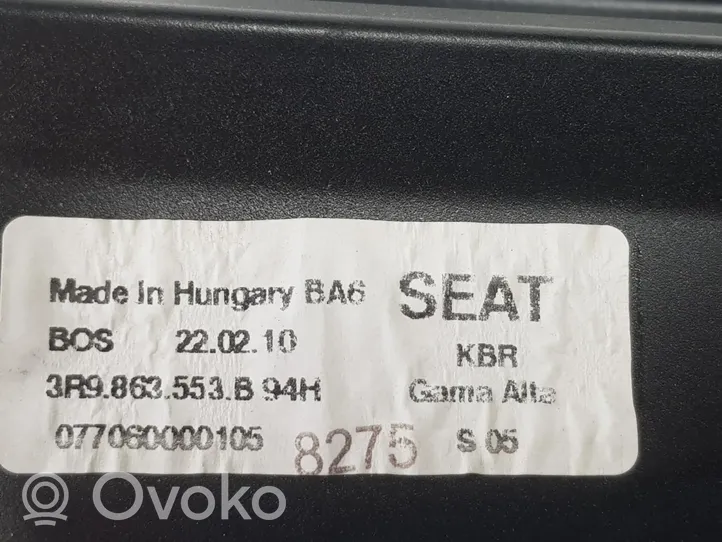 Seat Exeo (3R) Półka tylna bagażnika 3R9863553B