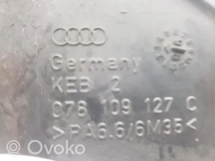 Audi A8 S8 D2 4D Sadales vārpstas piedziņas ķēdes vāciņš 078109127C