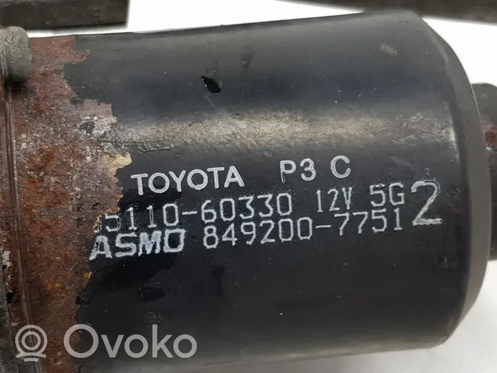 Toyota Land Cruiser (J120) Tringlerie et moteur d'essuie-glace avant 8515060250