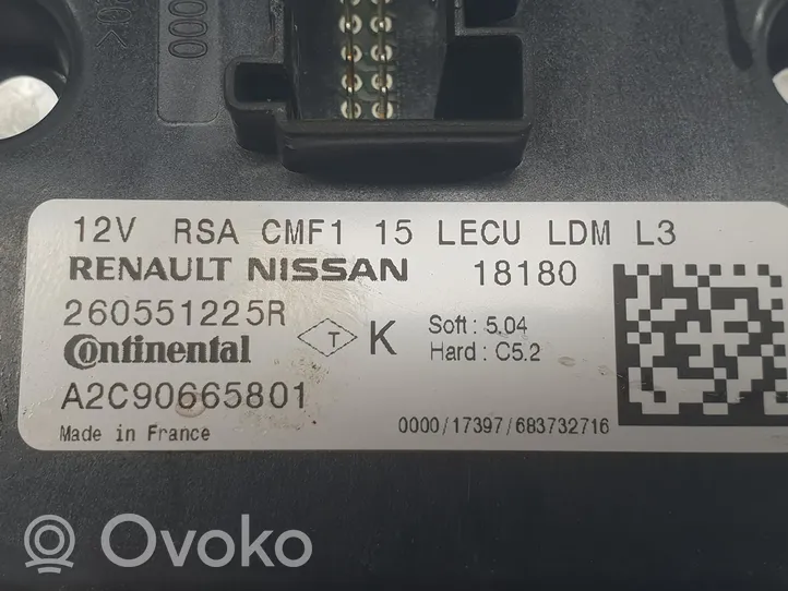Renault Megane IV Unité de commande / module Xénon 260551225R