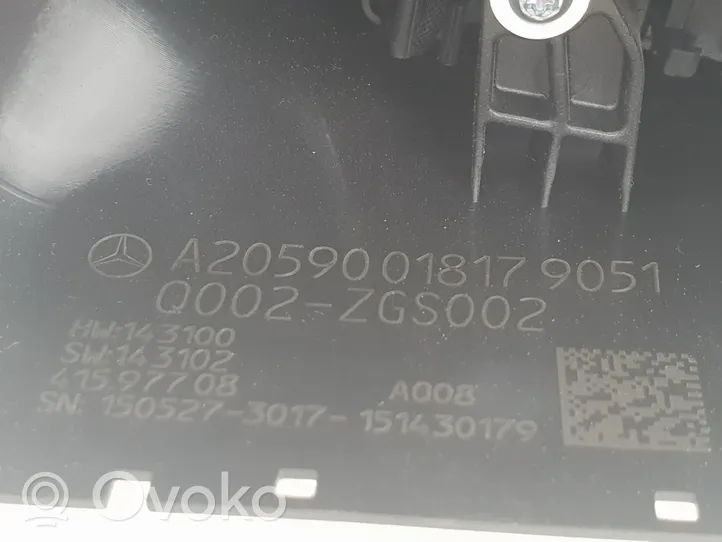 Mercedes-Benz C W205 Ohjauspyörän painikkeet/kytkimet A2059001817