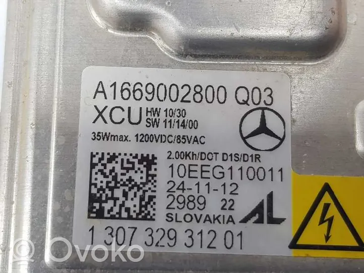 Mercedes-Benz ML AMG W166 Sterownik / moduł świateł Xenon A1669002800