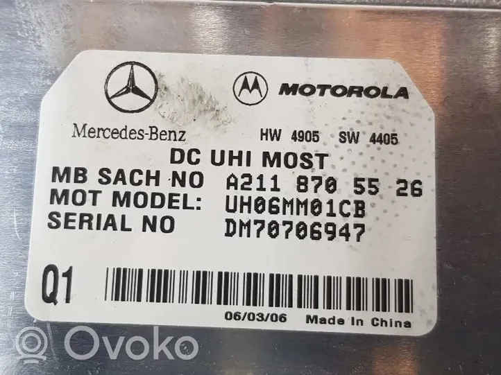 Mercedes-Benz CLS C218 AMG Sterownik / Moduł sterujący telefonem A2118705526