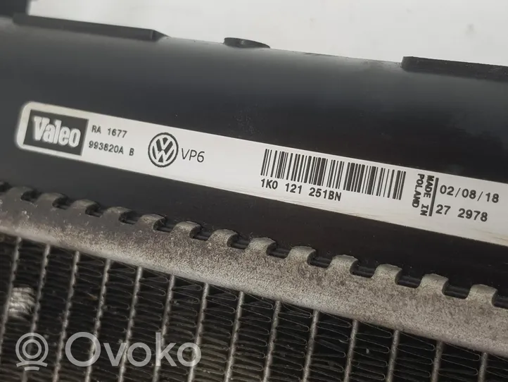 Volkswagen Caddy Radiateur de refroidissement 1K0121251BN