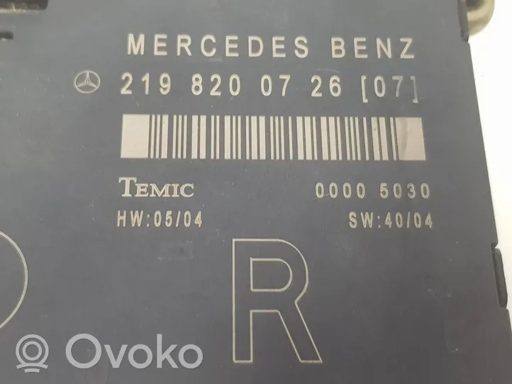 Mercedes-Benz CLS C218 AMG Inne komputery / moduły / sterowniki A2198200726