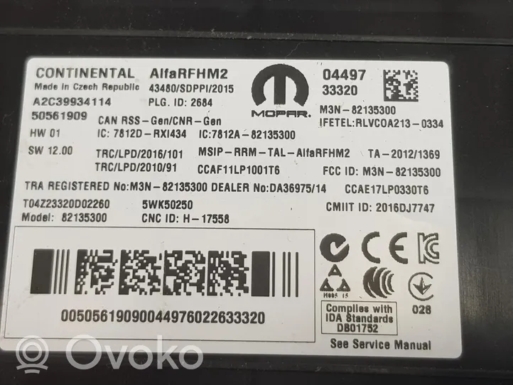 Alfa Romeo Stelvio Autres unités de commande / modules 50561909