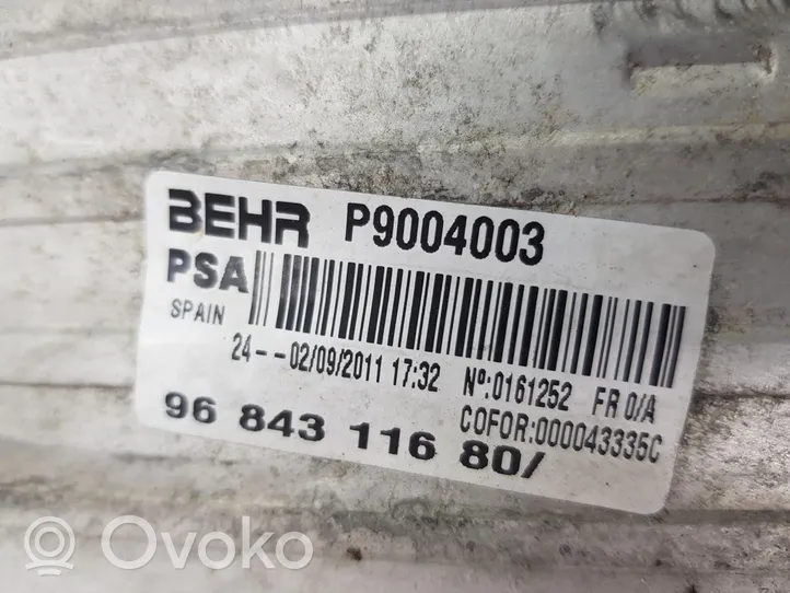 Citroen C3 Picasso Chłodnica powietrza doładowującego / Intercooler 9684311680