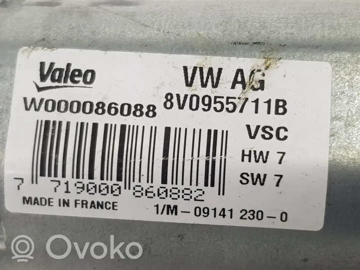 Audi A1 Takalasinpyyhkimen moottori 8V0955711B