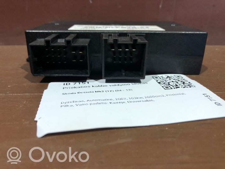 Skoda Octavia Mk2 (1Z) Tow bar trailer control unit/module 8P0907383