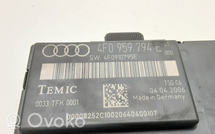 Audi A6 S6 C6 4F Sterownik / Moduł drzwi 4F0959794E