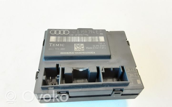 Audi A6 S6 C6 4F Durų elektronikos valdymo blokas 4F0959794E