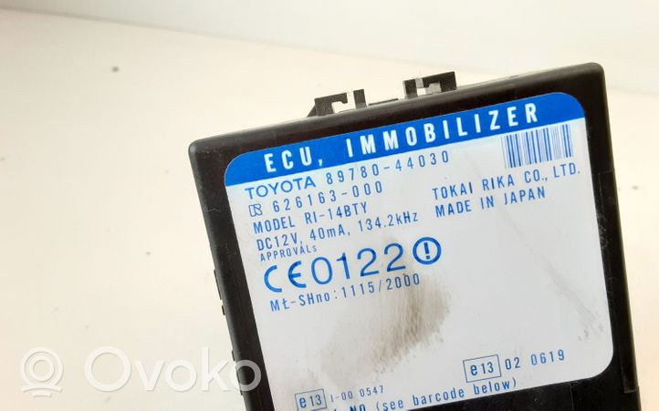 Toyota Avensis Verso Centralina/modulo immobilizzatore 8978044030