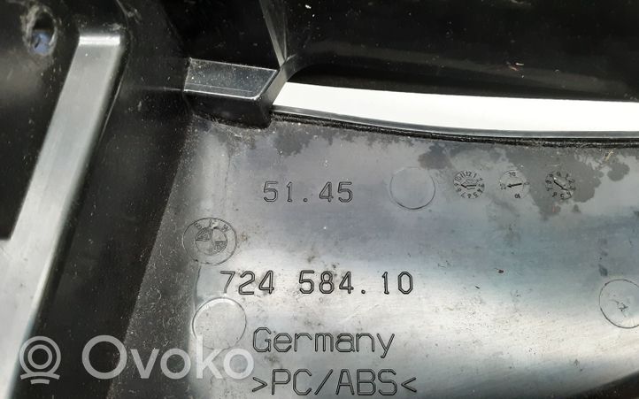 BMW 5 F10 F11 Console centrale 72458410