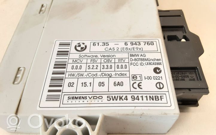 BMW 1 E81 E87 Unidad de control/módulo del CAS 6943760