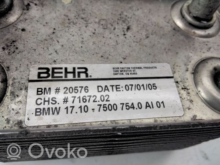 BMW X5 E53 Refroidisseur d'huile moteur 7500754