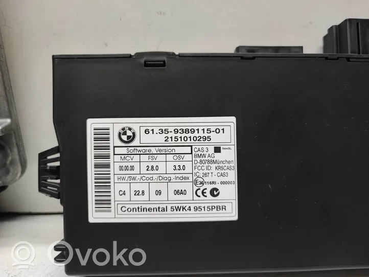 BMW X1 E84 Komputer / Sterownik ECU i komplet kluczy 8580308