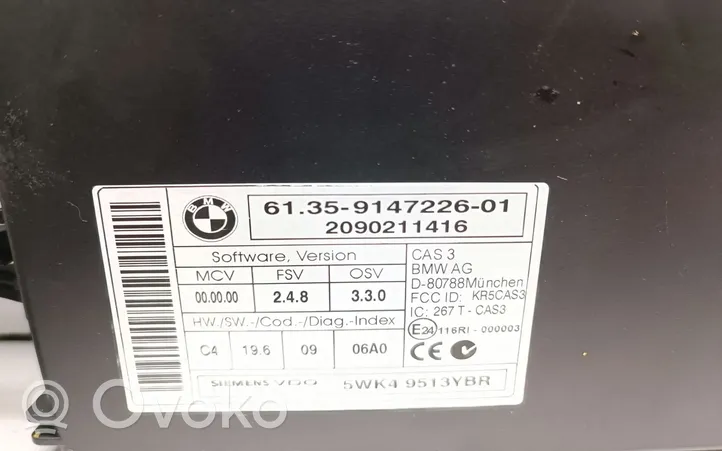 BMW 3 E90 E91 Kit calculateur ECU et verrouillage 0281014726