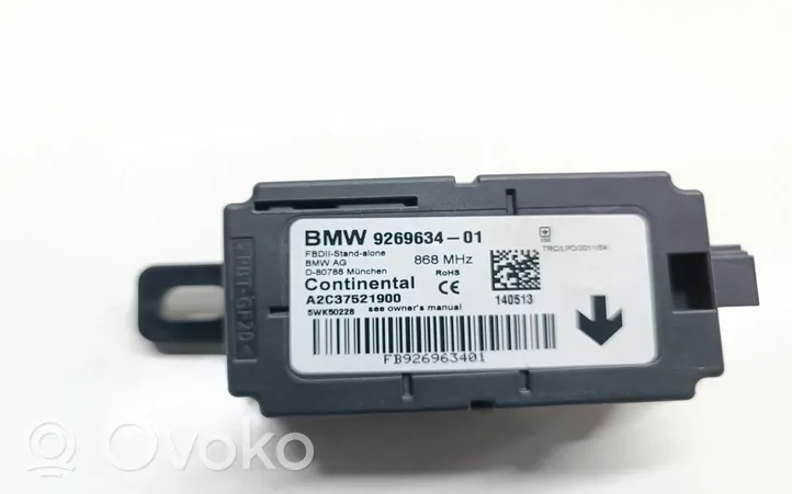 BMW 3 GT F34 Alarm control unit/module 9269634