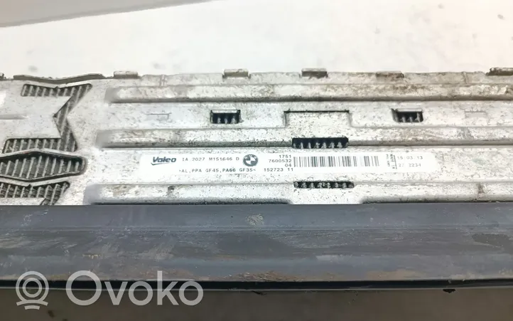 BMW 3 F30 F35 F31 Välijäähdyttimen jäähdytin 7600532