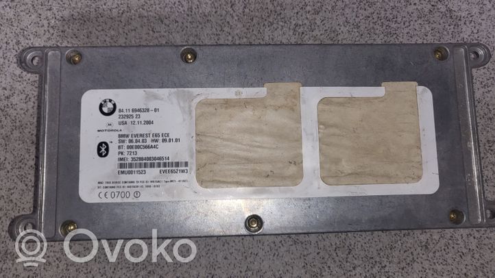 BMW 7 E65 E66 Module unité de contrôle Bluetooth 84116946328