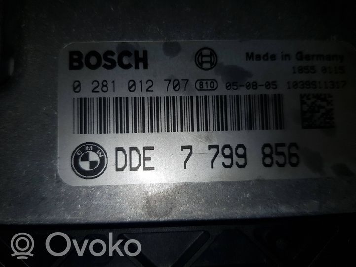 BMW 5 E60 E61 Komputer / Sterownik ECU i komplet kluczy 7799856