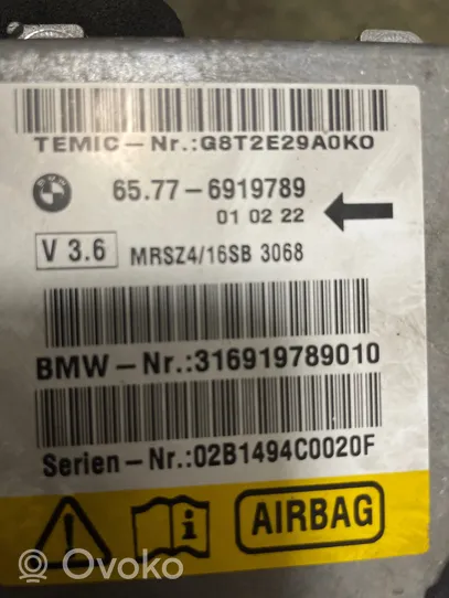 BMW 5 E39 Gaisa spilvenu vadības bloks 6919789