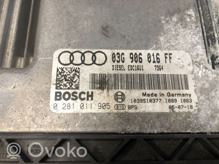 Audi A3 S3 8P Moottorin ohjainlaite/moduuli 03G906016FF