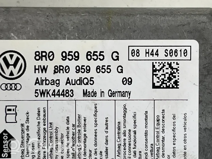 Audi Q5 SQ5 Turvatyynyn ohjainlaite/moduuli 8R0959655G