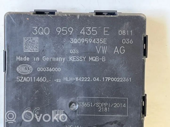 Skoda Superb B8 (3V) Beraktės sistemos KESSY (keyless) valdymo blokas/ modulis 3Q0959435E