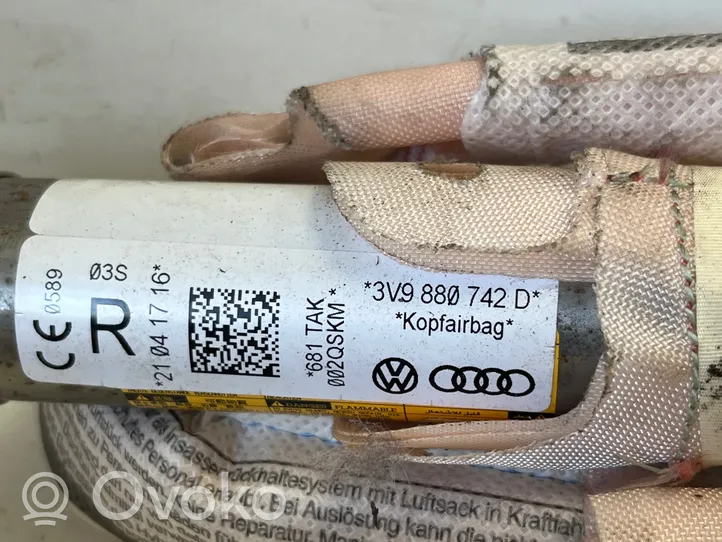 Skoda Superb B8 (3V) Airbag de toit 3V9880742D