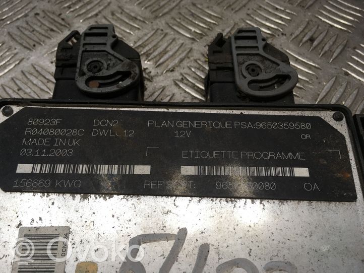 Citroen Dispatch I Calculateur moteur ECU 80923F