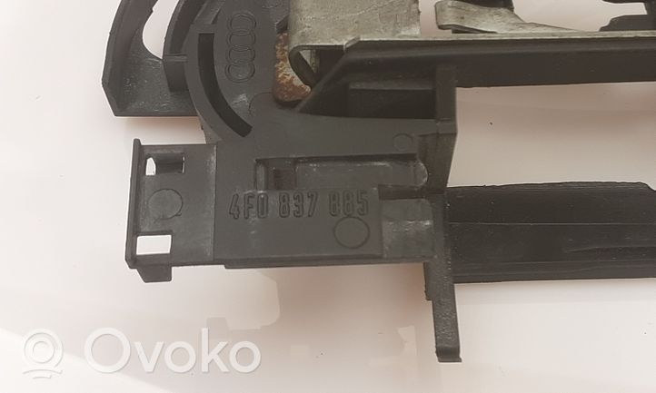 Audi A6 S6 C6 4F Support extérieur, poignée de porte arrière 4F0837885