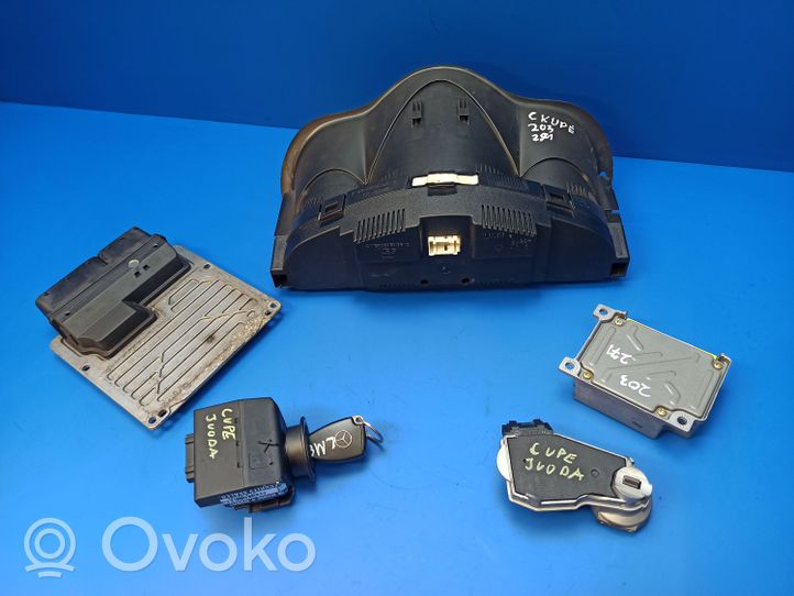 Mercedes-Benz C W203 Kit centralina motore ECU e serratura A2711535679