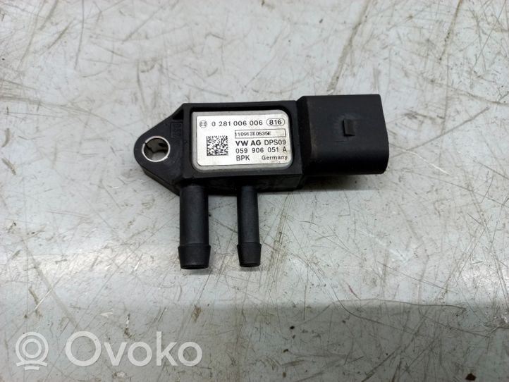 Volkswagen Touareg II Sensore di pressione dei gas di scarico 059906051A