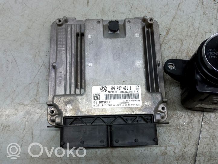 Volkswagen Touareg II Kit calculateur ECU et verrouillage 7P0907401J