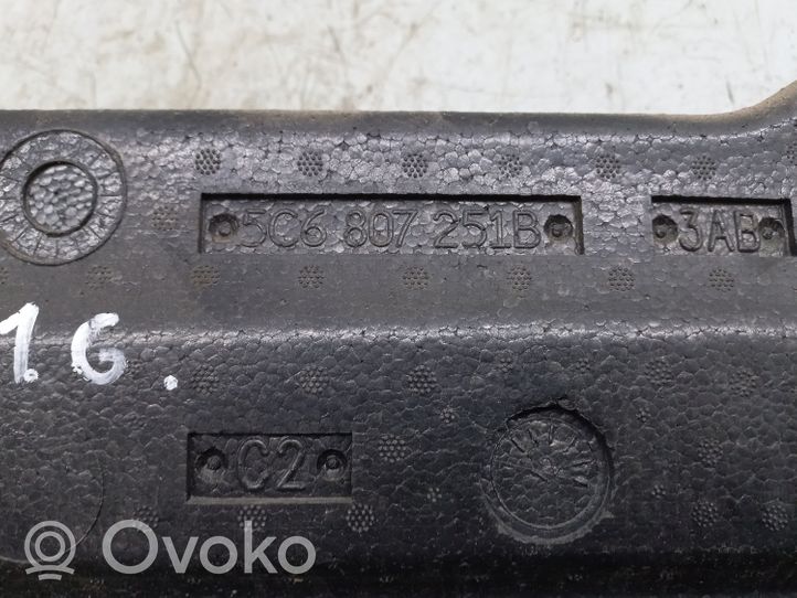 Volkswagen Jetta VI Absorber zderzaka tylnego 5C6807251B