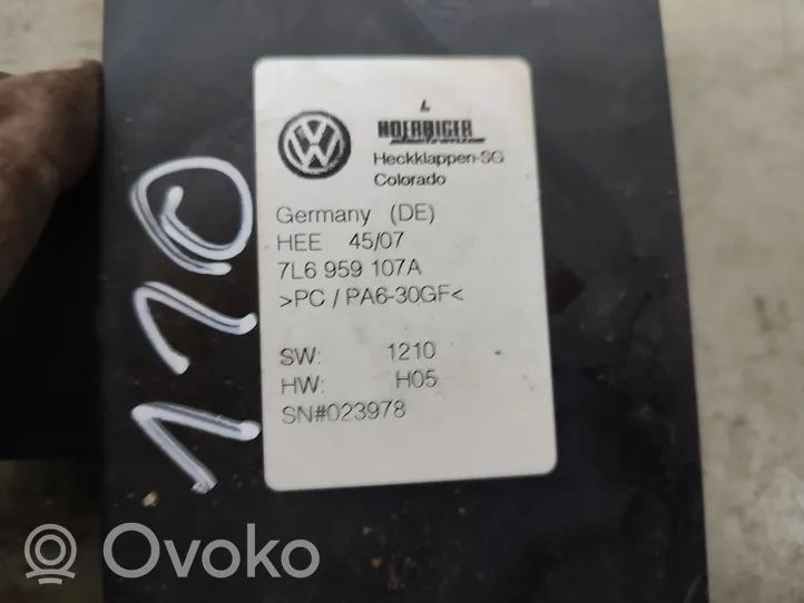 Volkswagen Touareg I Unité de commande / module de hayon 7L6959107A