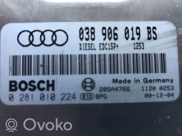 Audi A6 S6 C5 4B Calculateur moteur ECU 038906019BS