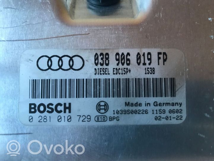 Audi A4 S4 B6 8E 8H Calculateur moteur ECU 038906019FP