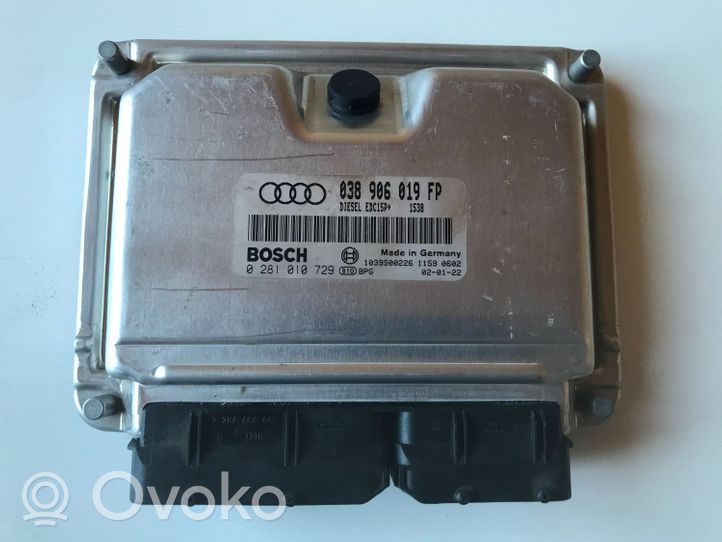 Audi A4 S4 B6 8E 8H Moottorin ohjainlaite/moduuli 038906019FP