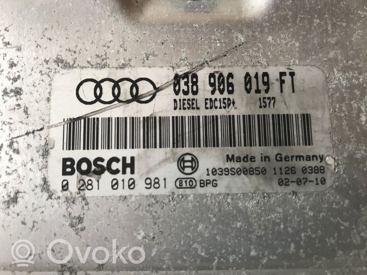 Audi A3 S3 8L Sterownik / Moduł ECU 038906019FT