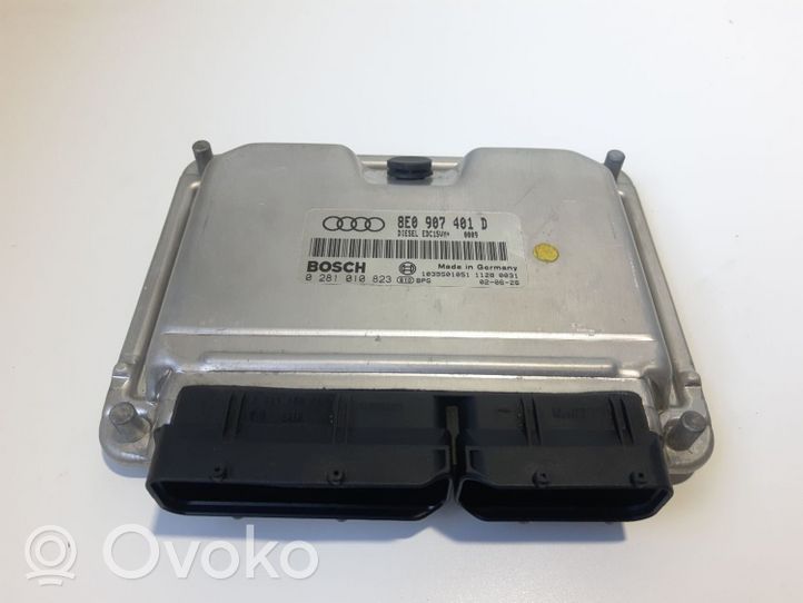 Audi A4 S4 B6 8E 8H Sterownik / Moduł ECU 8E0907401D