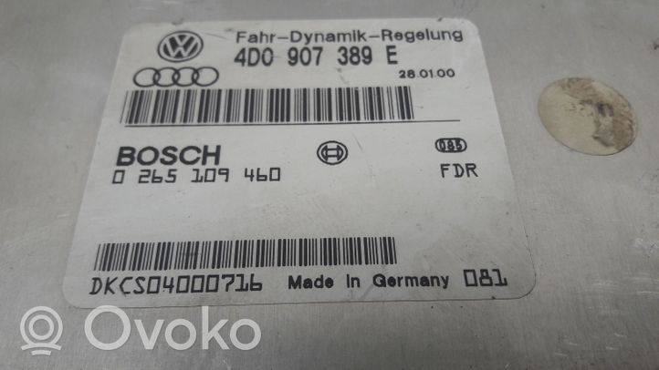 Audi A8 S8 D2 4D Centralina ESP (controllo elettronico della stabilità) 4D0907389E